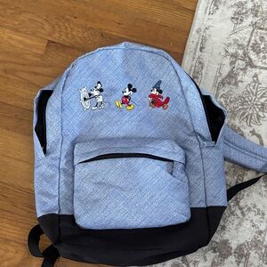 Disney Blue and Black Kids Backpack with Mickey Mouse